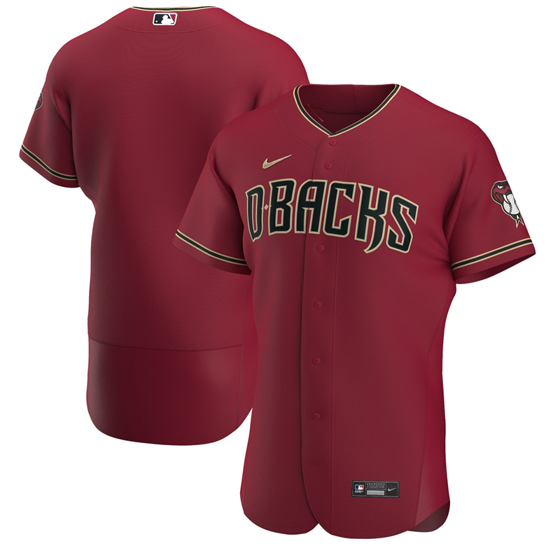 2020 MLB Men Arizona Diamondbacks Nike Crimson Alternate 2020 Authentic Team Jersey 1->customized mlb jersey->Custom Jersey